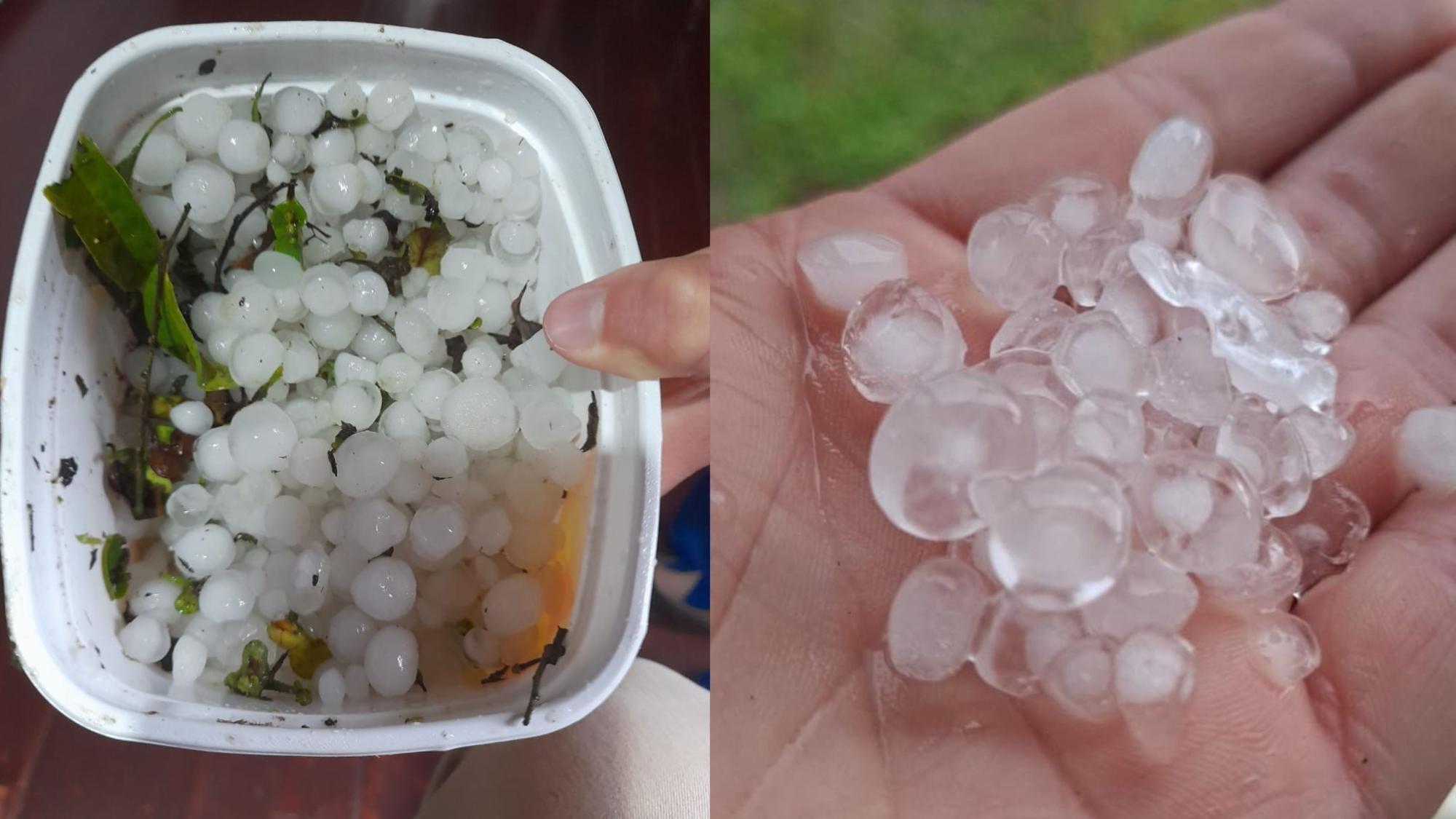 Chuva de pedra atinge municípios da Região da Cebola mesmo com sistema antigranizo acionado